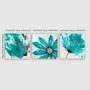 Wallity Conjunto de 3 Pinturas Decorativas en Lienzo Multicolor 30x30 cm